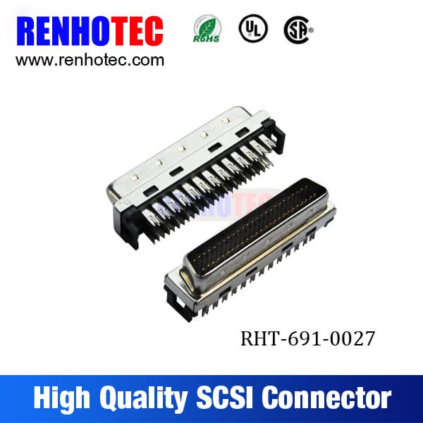 50 Pin SCSI Male Connectors DB Type